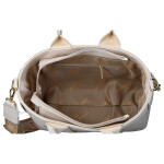 Módní dámská koženková kabelka do ruky LB Amisa, béžová