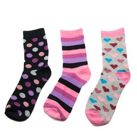 Ponožky dívčí, 3pack, Pidilidi, PD0122, holka - 38-39