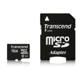 TRANSCEND MicroSDHC karta 16GB Premium, Class 10 UHS-I 300x + adaptér EDF_325416