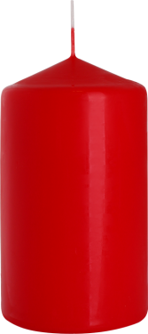 Válcová svíčka Bispol 70x120, 350g - červená