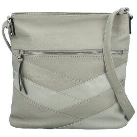 Stylová dámská koženková crossbody kabelka Felici, šedá