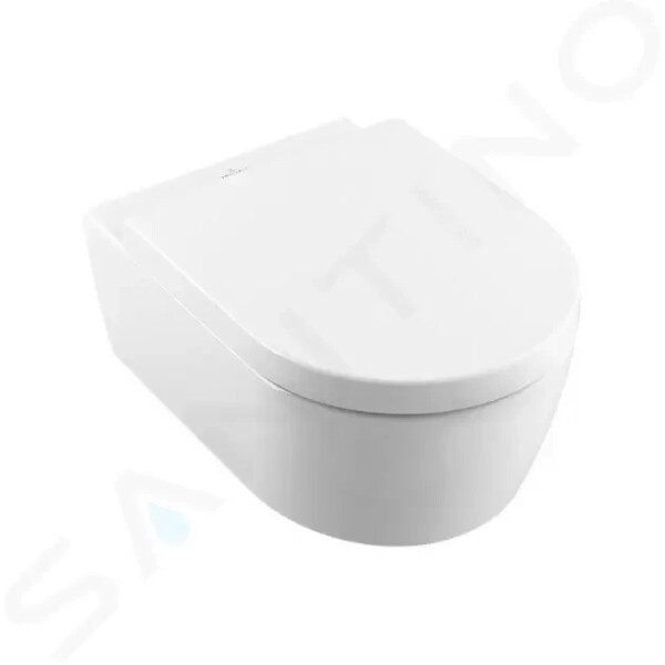 VILLEROY & BOCH - Avento Závěsné WC se sedátkem SoftClosing, DirectFlush, CeramicPlus, Stone White 5656HRRW