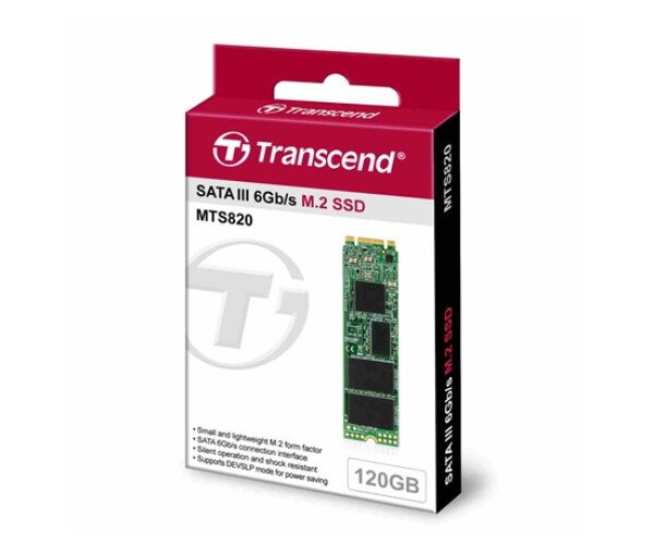 TRANSCEND SSD MTS820 120GB, M.2 2280, SATA III 6Gb/s, TLC, bulk EDF_325655