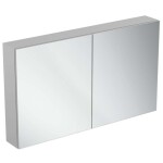 IDEAL STANDARD - Mirror&Light Zrcadlová skříňka s LED osvětlením a zásuvkou, 120x70 cm, hliník T3499AL