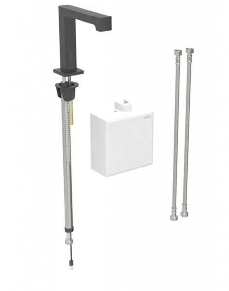 GEBERIT - Brenta Termostatická elektronická umyvadlová baterie, bateriové napájení, easy to clean, matná černá 116.178.14.1