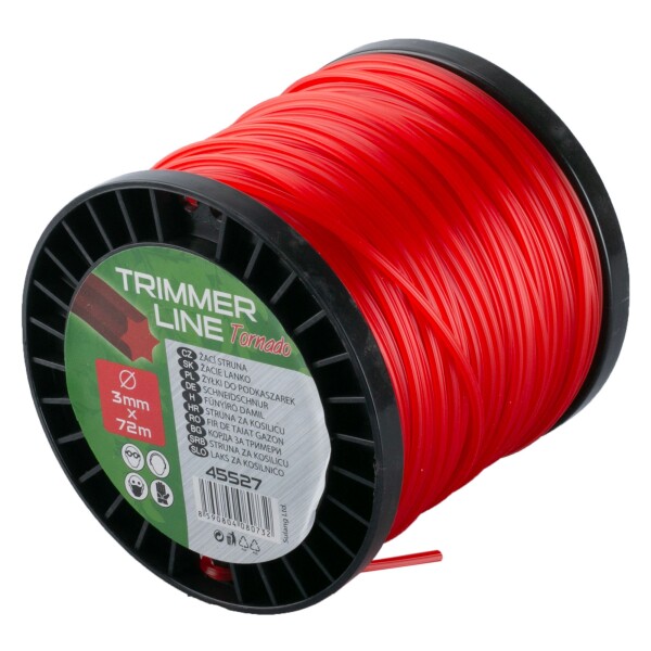 Struna žací, 3,0mm, hvězda, cívka 72m, ROSA