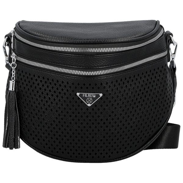 Trendy dámská koženková ledvinka Ida, černá