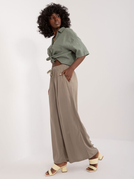 Kalhoty D73761M62237E khaki S
