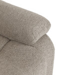 Polohovací křeslo, béžová, látka, TV-4086 LAN2