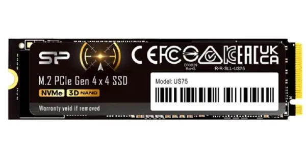 Silicon Power US75 4TB / M.2 NVMe 2280 / PCIe Gen4 / čtení: 7000MBps / zápis: 6500MBps (SP04KGBP44US7505)