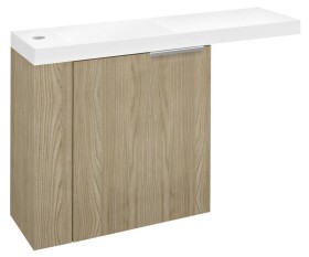 SAPHO - LATUS VI umyvadlová skříňka 50x50x22cm, levá, jilm bardini LT615-1313