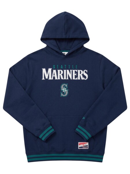 New Era Pánská mikina Seattle Mariners MLB Felt Logo Throwback Hoodie Velikost: XL
