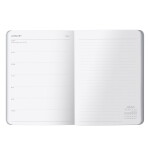 Busy B Týdenní diář Week to View Spot A6 – 2026/27, fialová barva, papír