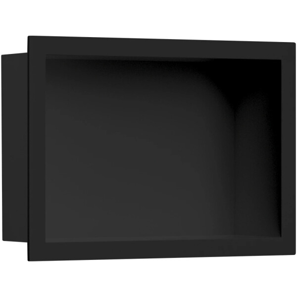 CERANO - Zápustná polička/nika s okrajem do obkladu - černá matná - 30x20x10 CER-417449