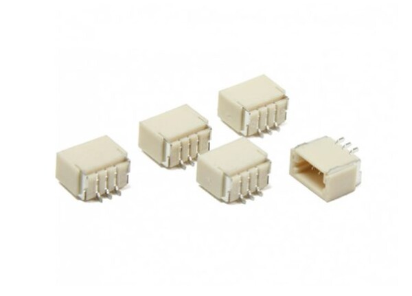 JST SH 1,0 mm 3-Pin konektor na DPS - Pravý úhel