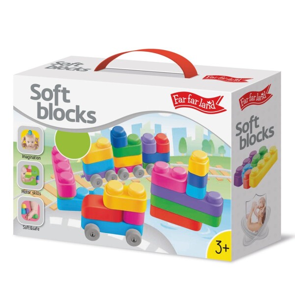 Far Far Land Stavebnice měkká 25 bloků, Far Far Land, W022270