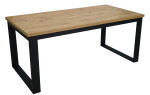 STIMA Jídelní set stůl 970-Ibiza (Dub) VARIANTA PROVEDENÍ: stůl (š/h/v/r) 180 x 90 x 77 cm (+2x 40 cm rozklad) + 6 židlí