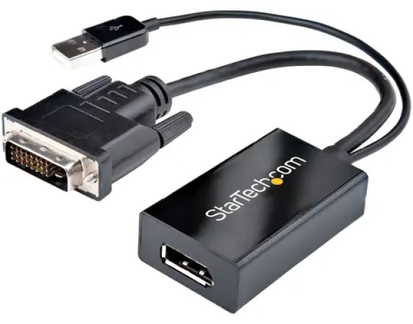 StarTech černá / Adaptér DVI na DisplayPort / 1920x1200 / 60Hz (DVI2DP2)