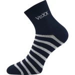 VOXX Ponožky dámské BOXANA letní pruhované TMAVĚ MODRÉ (3 páry) 35-38 120103
