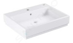 GROHE - Cube Ceramic Umyvadlo s přepadem, 600x490 mm, PureGuard, alpská bílá 3947700H