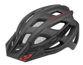 Cyklistická přilba na kolo ETAPE Escape, barva černá/červená mat (velikost S/M pro obvod hlavy 55-58 cm)