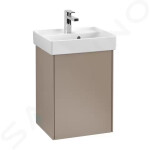 VILLEROY & BOCH - Collaro Umývátko 450x370 mm, s přepadem, 1 otvor pro baterii, CeramicPlus, Stone White 433445RW