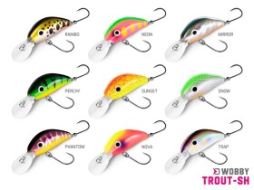 Delphin Wobler Wobby Trout-SH 4cm 4g - PHANTOM,Delphin Wobler Wobby Trout-SH 4cm 4g - PHANTOM
