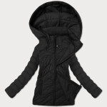 Lehká černá dámská prošívaná bunda s kapucí J Style (16M9232-392) odstíny černé S (36)