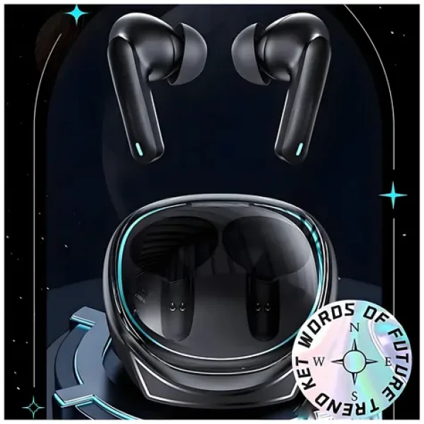 USAMS US-XJ13 černá / TWS bezdrátová sluchátka / Bluetooth 5.3 / ENC / herní režim (BHUXJ01)