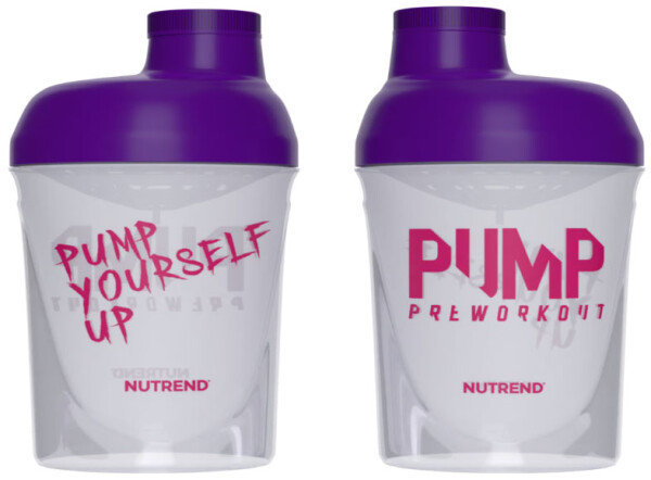 Sportovní shaker Nutrend mini 300ml - fialový