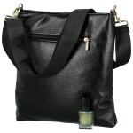 Stylová dámská koženková crossbody kabelka LB Alysia, černá