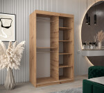 Šatní skříň Abi Y2 Barva korpusu: Bílá, Rozměry: 120 cm, Dveře: Dub artisan