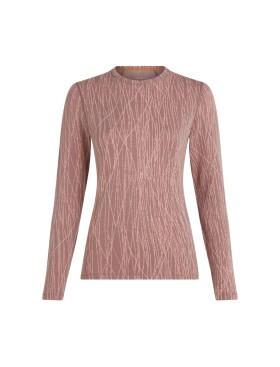 ICEBREAKER Wmns 260 Vertex LS Crewe Delta AOP, Summit/Blush/J (vzorek) velikost: S