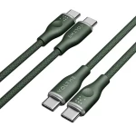 VOLTME Powerlink Rugg Series CTC Kabel USB-C(M) 3A/60W 1m zelená / 2x USB-C(M) (C2051)