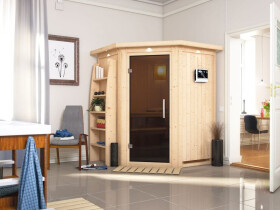 Finská domácí sauna (75604) Karibu Larin, rozměry 151 × 151 cm