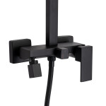 INVENA - Sprchový sloup s baterií, Paros Trend, černá AU-33-B04-C