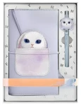 Nimmy Big Eyed Pet 2.0 Rabbit fialová / Zápisník s perem / 2v1 / motiv králík (N-XDY-SZB-08)