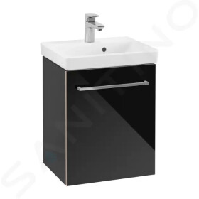 VILLEROY & BOCH - Avento Umyvadlová skříňka, 430x514x352 mm, 1 dvířka, Crystal Black A88700B3