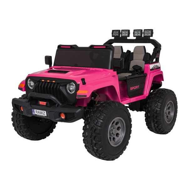 Mamido Elektrické autíčko Extreme Sport 4x4 s proměnlivou velikostí růžové