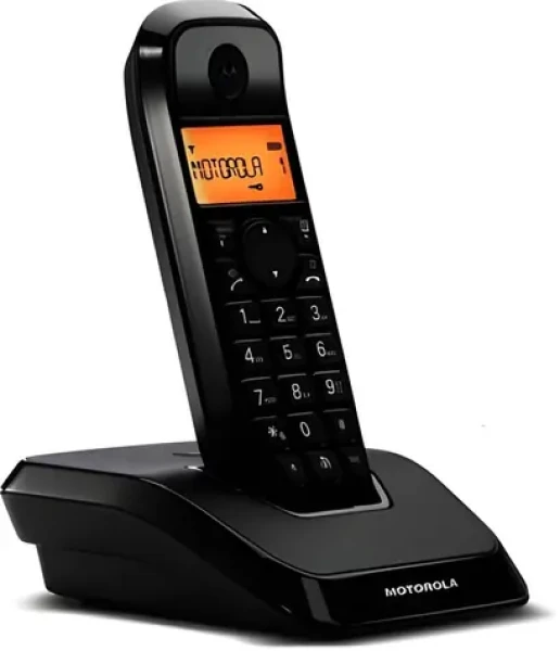 Motorola S1201 černá / Bezdrátový telefon / DECT / identifikace volajícího / LCD displej (C69000D48O1AES(01))