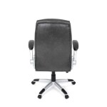 Křeslo kancelářské, šedá ekokůže, houpací mechanismus