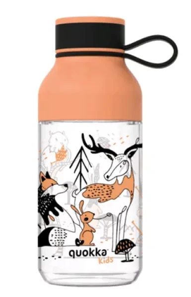 Quokka Dětská láhev Ice lesní zvířátka 430 ml / doprodej (Q40156)