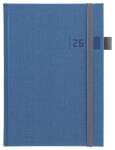 Týdenní diář 2027 TWEED MODRÝ (A5)