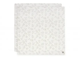 Jollein Pleny zavinovací 2 ks 115x115 cm Leafy Dreams (535-852-68105)