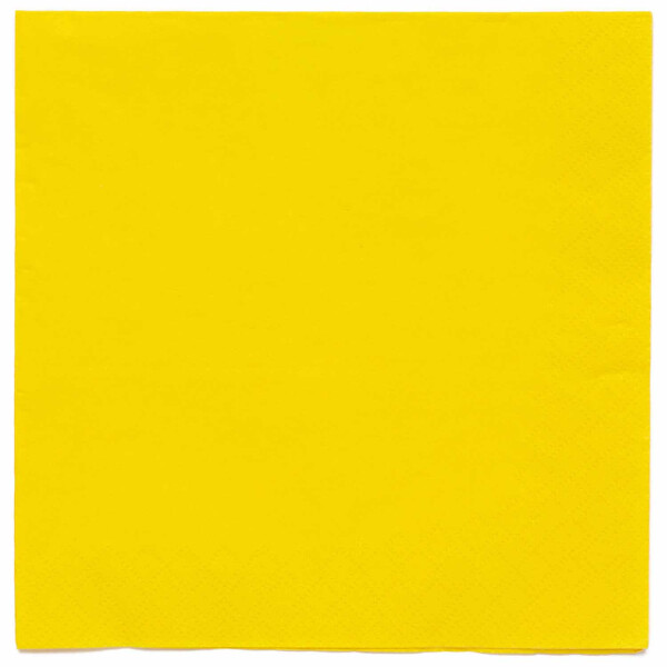 Ubrousky žluté 20 ks 33 cm x 33 cm Ubrousky žluté 20 ks 33 cm x 33 cm