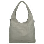 Módní dámská koženková kabelka na rameno Lucyna, šedá