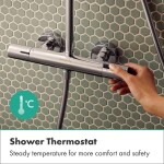 HANSGROHE - Activera Q Sprchový set s termostatem, 29x18 cm, 2 proudy, EcoSmart+, chrom 28749000