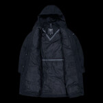 Dámský zimní kabát s kapucí CMP zateplená nepromokavá bunda černá (34K0096/N950) 48