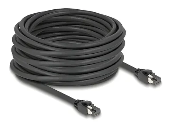 DeLock RJ45 Cat.8.1 S/FTP černá / Síťový kabel / 40 Gbps / 15 m (80238)