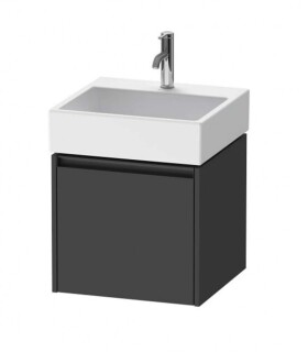 DURAVIT - Ketho.2 Umyvadlová skříňka 44x48x46 cm, 1 zásuvka, grafit mat K25074049490000